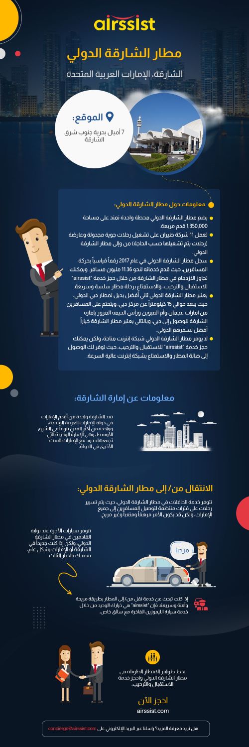 دليلك الشامل في مطار الشارقة الدولي 2 انفوغرافيك-مطار-الشارقة